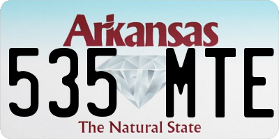 AR license plate 535MTE