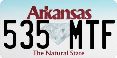 AR license plate 535MTF
