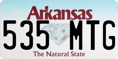 AR license plate 535MTG