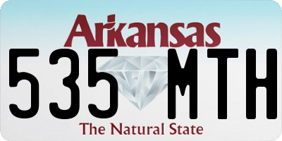 AR license plate 535MTH