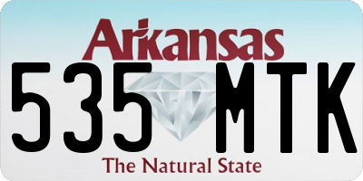 AR license plate 535MTK
