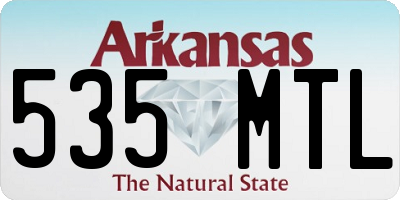 AR license plate 535MTL