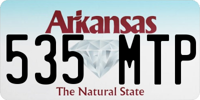 AR license plate 535MTP