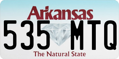 AR license plate 535MTQ
