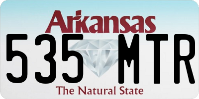 AR license plate 535MTR