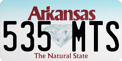 AR license plate 535MTS