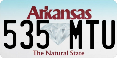 AR license plate 535MTU