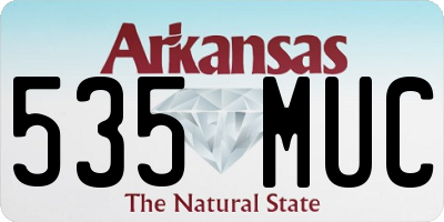 AR license plate 535MUC