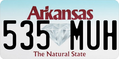AR license plate 535MUH