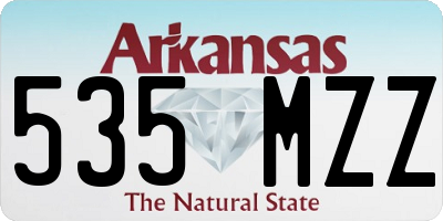 AR license plate 535MZZ