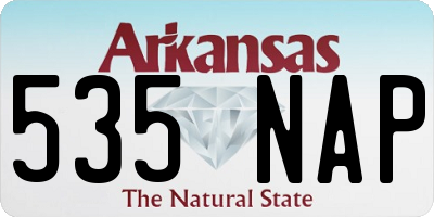 AR license plate 535NAP