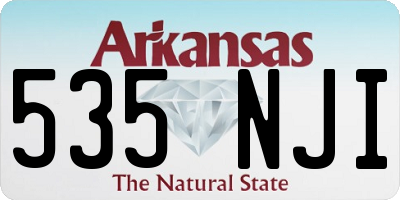 AR license plate 535NJI
