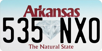 AR license plate 535NXO