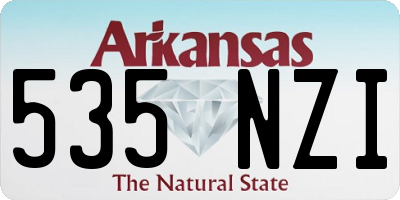 AR license plate 535NZI