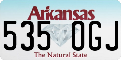 AR license plate 535OGJ