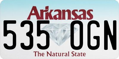 AR license plate 535OGN