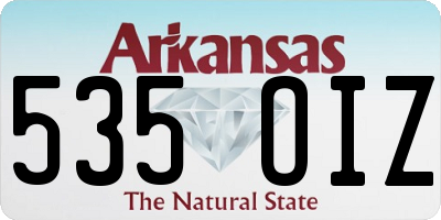 AR license plate 535OIZ