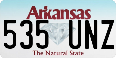 AR license plate 535UNZ