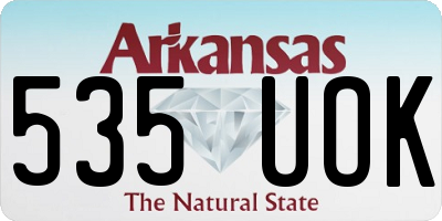 AR license plate 535UOK