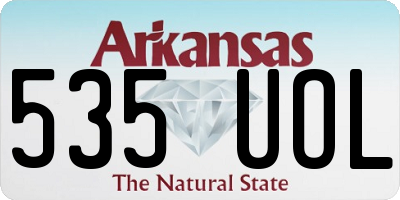 AR license plate 535UOL