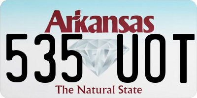 AR license plate 535UOT