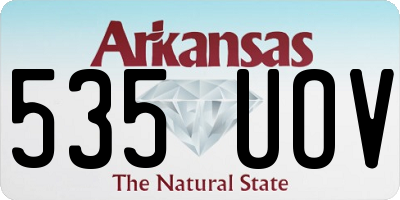 AR license plate 535UOV