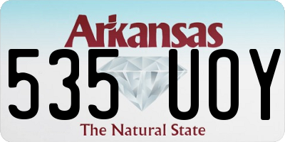 AR license plate 535UOY