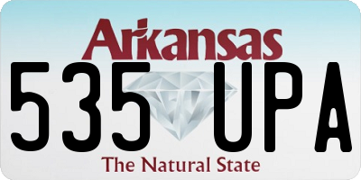AR license plate 535UPA