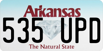 AR license plate 535UPD
