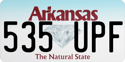 AR license plate 535UPF