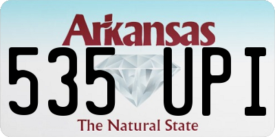 AR license plate 535UPI
