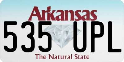 AR license plate 535UPL