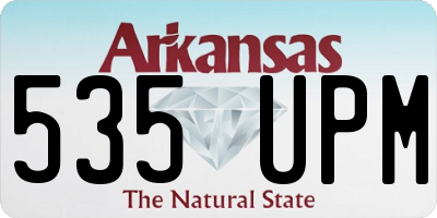 AR license plate 535UPM