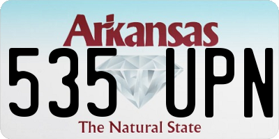 AR license plate 535UPN