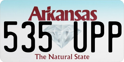 AR license plate 535UPP