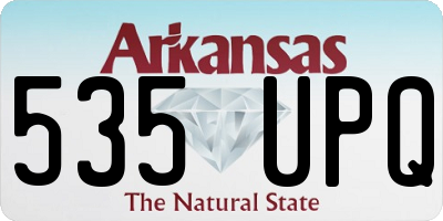 AR license plate 535UPQ