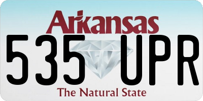 AR license plate 535UPR