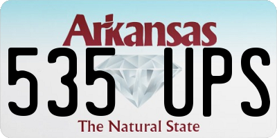 AR license plate 535UPS
