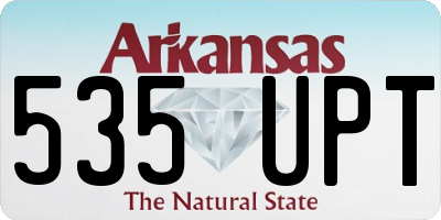 AR license plate 535UPT