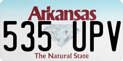 AR license plate 535UPV