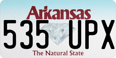 AR license plate 535UPX