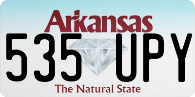 AR license plate 535UPY