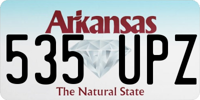 AR license plate 535UPZ