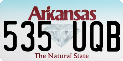 AR license plate 535UQB