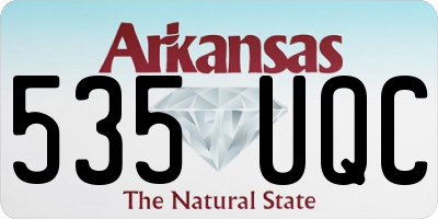AR license plate 535UQC
