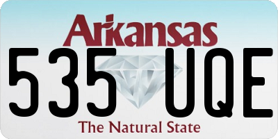 AR license plate 535UQE