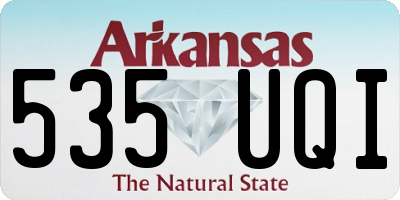 AR license plate 535UQI