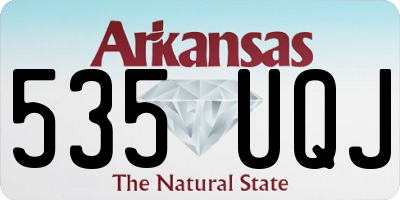 AR license plate 535UQJ