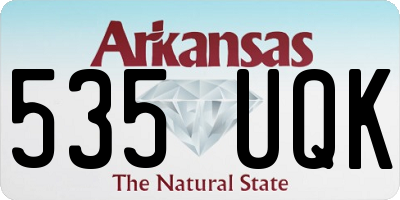 AR license plate 535UQK