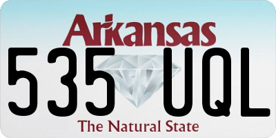 AR license plate 535UQL
